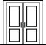 Двустворчатая дверь