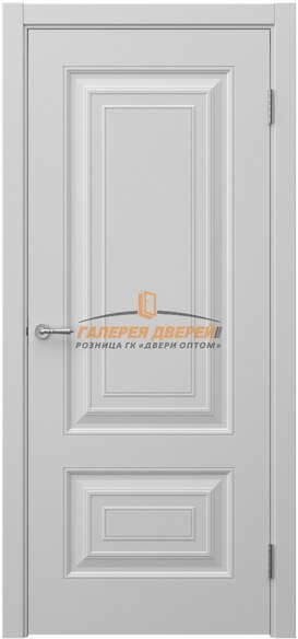 Дверь Скандинавия 6 Эмаль RAL 7047 (светло-серая)