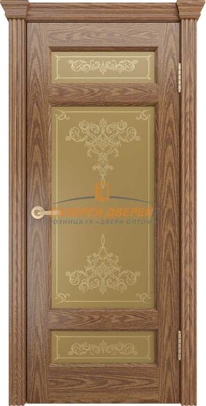 ПО Мишель-К 45 Дуб рустикальный стекло Лира бронза