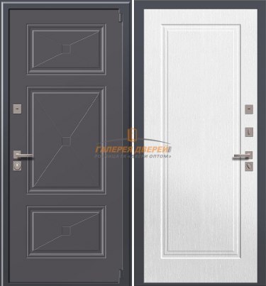 Металлическая дверь Бизнес EL 07 Короб графит