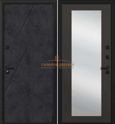 Металлическая дверь Бизнес FT 03 Черный короб