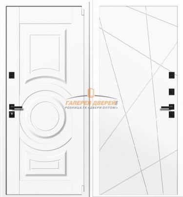 Металлическая дверь Бизнес MD 05 Белый короб