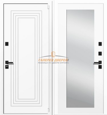 Металлическая дверь Бизнес MD 06 Белый короб