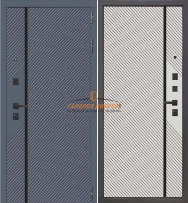 Металлическая дверь 3K YoDoors-16 Velluto oscure ag 710/Velluto bianco ag 701