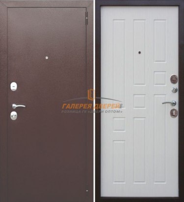 Стальная дверь Гарда 8мм белый ясень