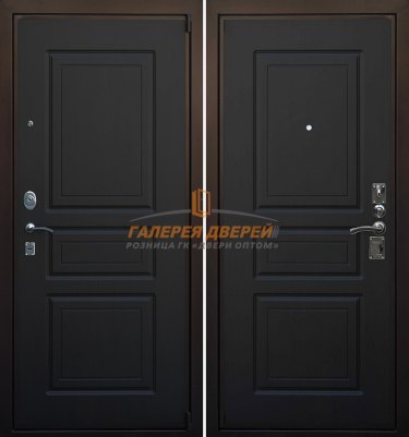 Металлическая дверь Броня М3 Люкс венге