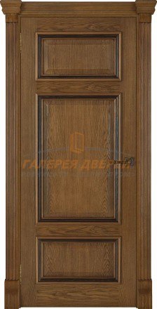 Межкомнатная дверь ПГ Мадрид (широкий фигурный багет) Дуб patina Antico