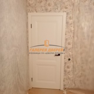 Установка двери Шелли ПГ в белой эмали