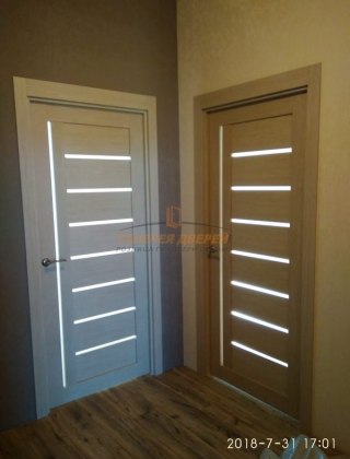 Фото межкомнатных дверей с экошпоном 32