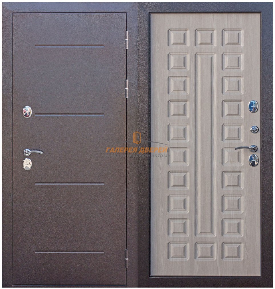 Модель двери Isoterma медный антик лиственница мокко